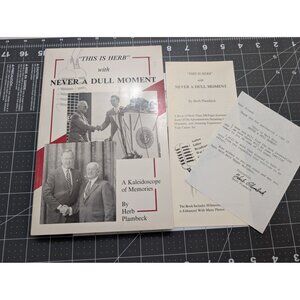 This is Herb Never a Dull Moment signed Herb Plambeck PB Copy 1990 Iowa Farming